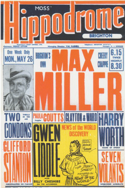 Hippodrome poster Max Miller