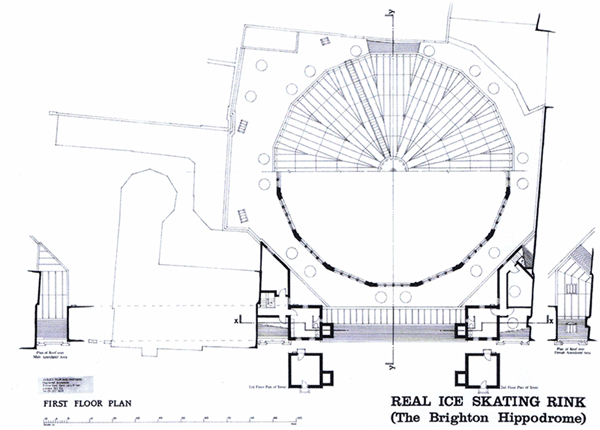 Skating rink plan: roof